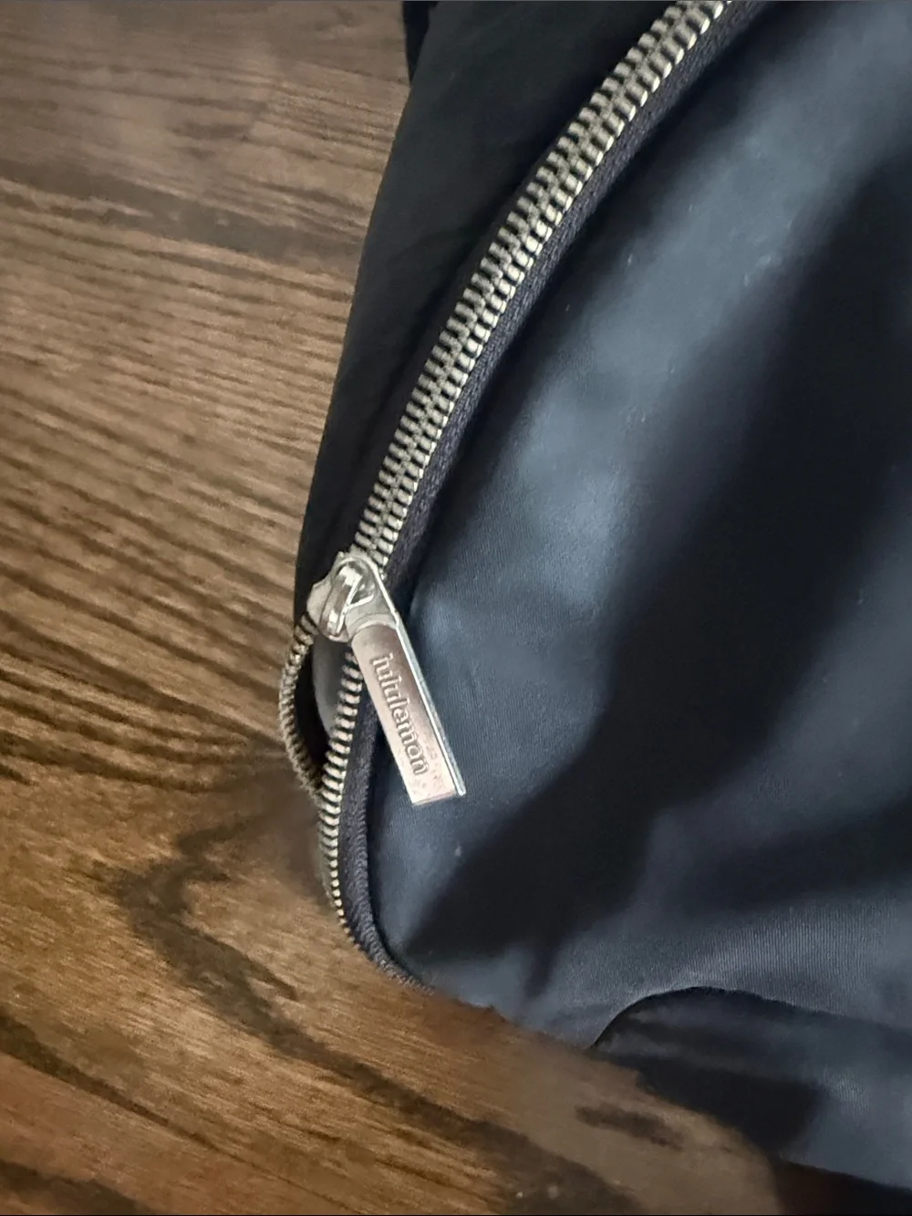 lululemon athletica Black Nylon Backpack with Front Zip Pocket